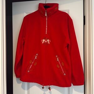 Vintage bogner red pullover